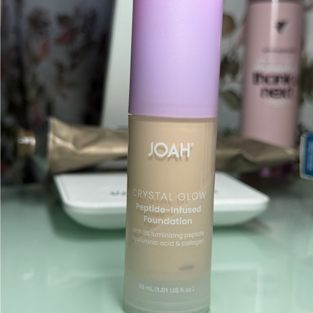 J.O.A. Crystal Glow Peptide-Infused Foundation - Tan